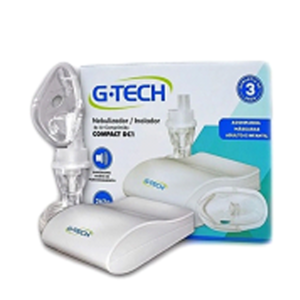 Inalador Nebulizador G-tech Compact DC1 Adulto e Infantil
